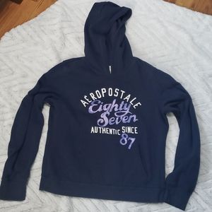 Aeropostale navy blue hoodie XL sweatshirt purple
